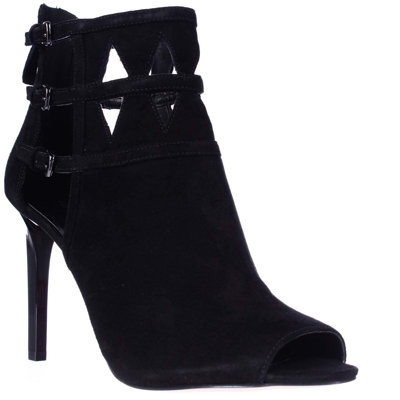 Nine West Women's Laulani Suede Ankle Boots - Comfortable & Stylish Fall Winter Fashion Booties for Casual Outfits & Office Wear