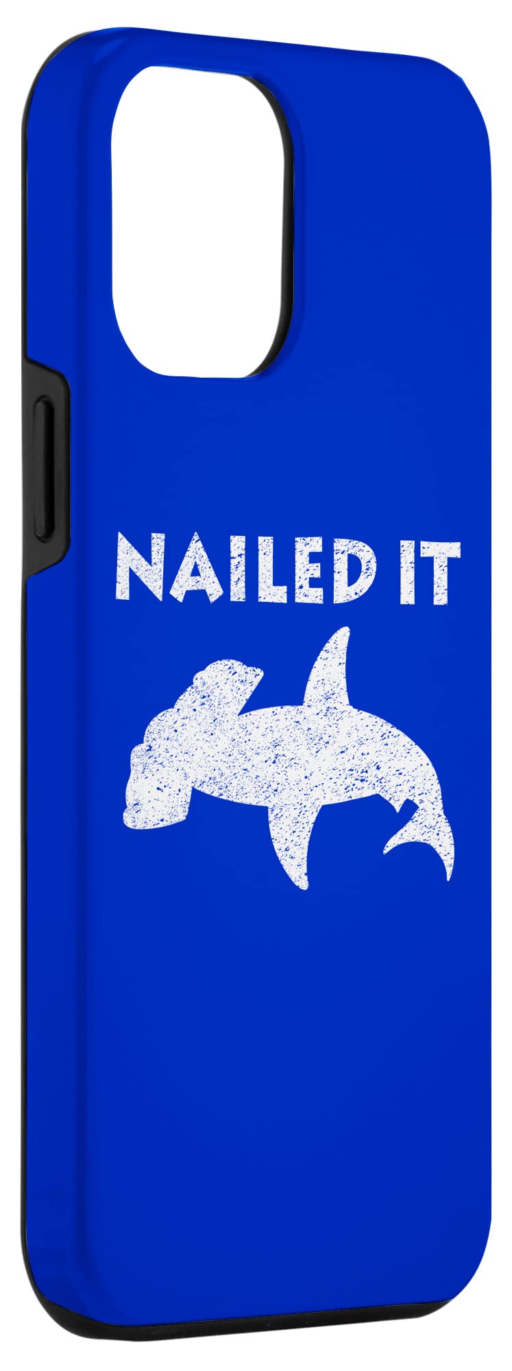 Funny iPhone 12 Pro Max Case with Shark Design & Distressed Look - Premium Protective Phone Cover by Yoraytees - Perfect for Daily Use, Work & School