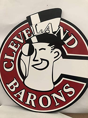 Vintage Cleveland Barons Hockey Team Wooden Wall Sign - Large Rustic Decor for Man Cave, Sports Bar, or Hockey Fan Gift