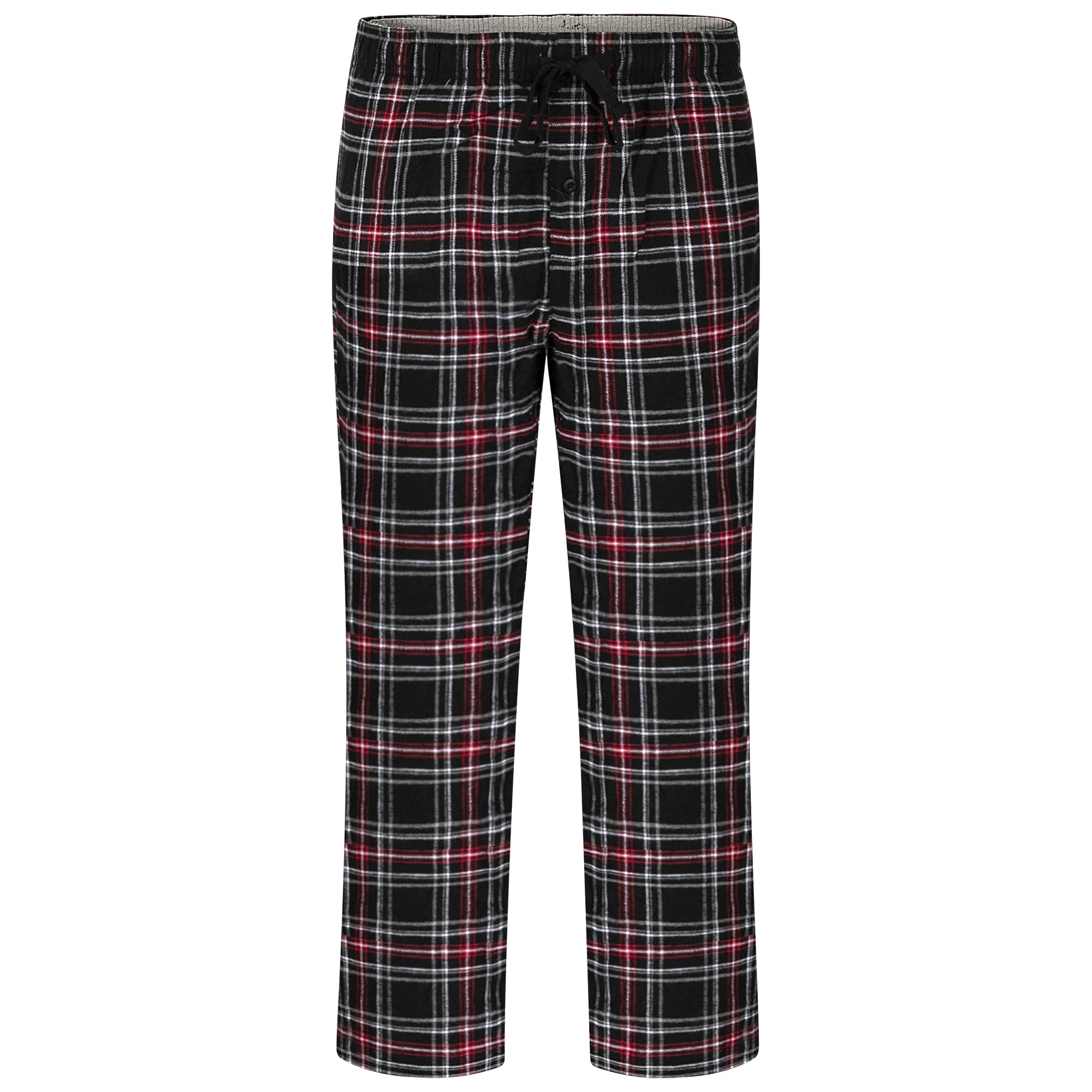 Fruit of the Loom Men's Yarn-Dye Woven Flannel Pajama Pants - Soft & Comfortable Sleepwear for Lounge & Relaxation at Home