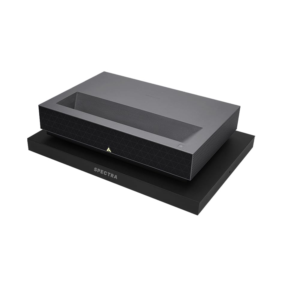 Adjustable UST Projector Sliding Tray for Ultra Short Throw Laser Projectors - Black Matte TV Stand Accessory for Home Theater & Office Presentations | Compatible with Any Entertainment Center | Easy Image Size Adjustment