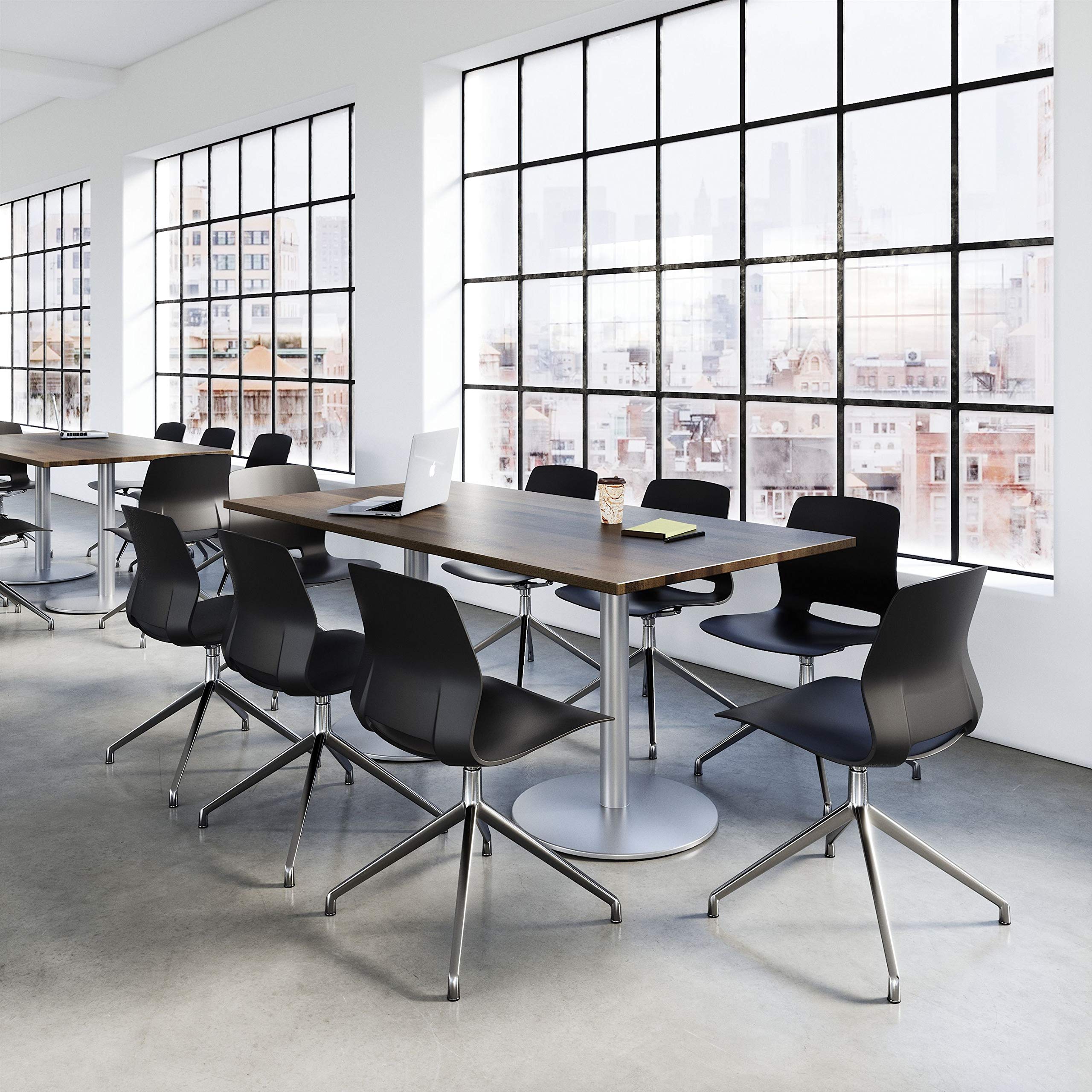 Lola Ergonomic Office Chair in Peri Red - Adjustable Height & Lumbar Support for Home & Office Workspaces