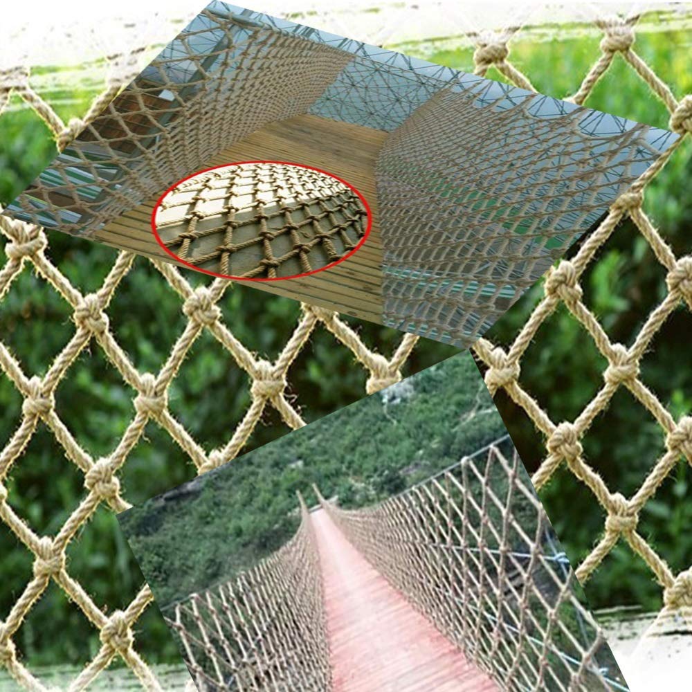 **Lyy Home Hemp Rope Net – 45M Outdoor Rock Climbing Training Wall, Balcony Railing & Stairs Protective Net – Gardening Plant Climbing Support & Tunnel Protection – Perfect for Backyard, Playground & DIY Decor**