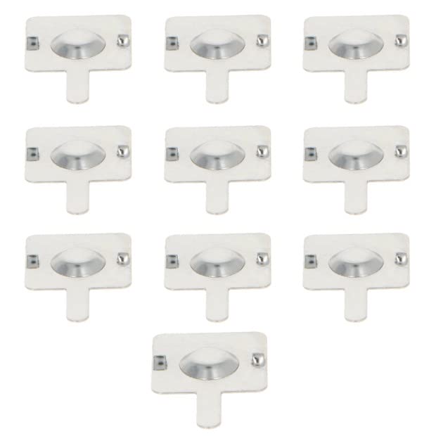10 Pcs AA CR2 Battery Spring Plate - Nickel Plated Positive Spring Contact for Remote Control & Battery Charger Replacement | Durable & Corrosion-Resistant | Ideal for Electronics Repair & DIY Projects