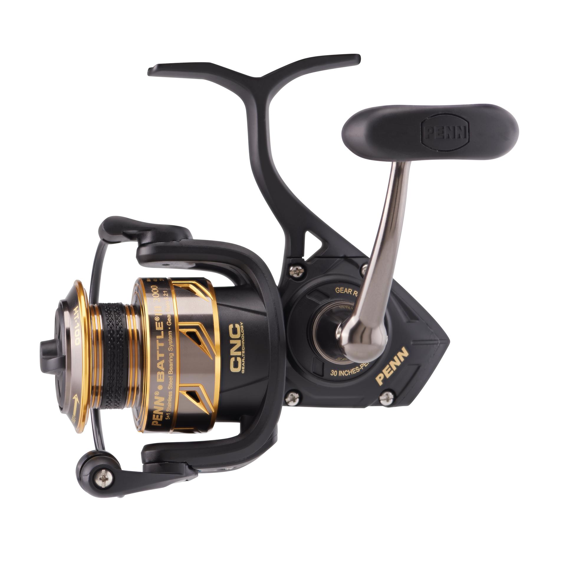 Battle® III Spinning Reel - High Performance Fishing Reel for Saltwater & Freshwater | Smooth Drag System, Lightweight Design | Perfect for Bass, Trout & Offshore Fishing