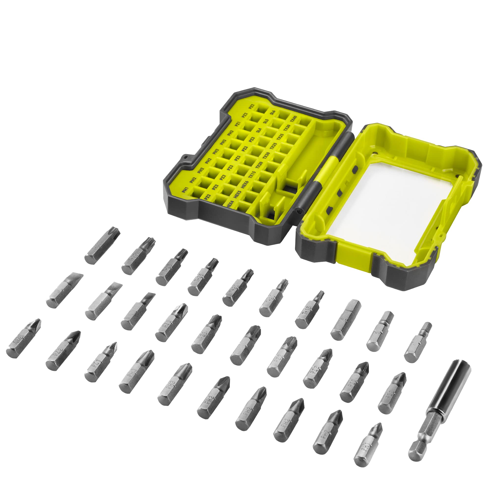 Ryobi RAK31MSDI Torque+ Impact 25mm Screwdriver Bit Set (31-Piece) - Professional Screwdriver Bits for DIY, Construction & Home Improvement Projects