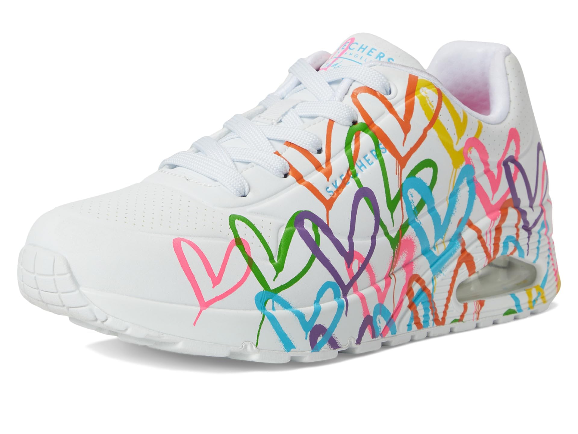 Skechers Women's James Goldcrown Uno Sneakers - Fashion Casual Shoes with Love Design for Walking, Running & Everyday Wear