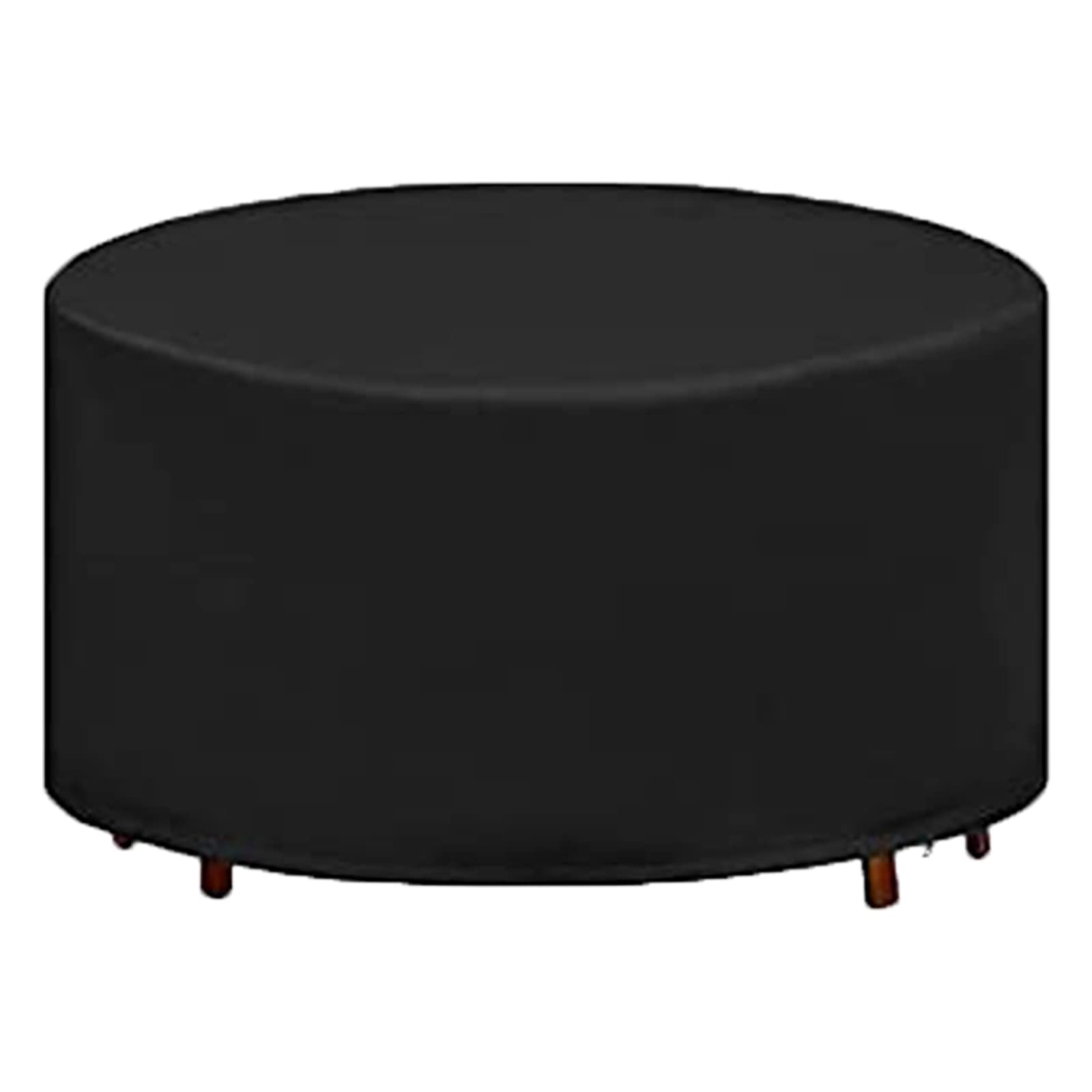 **Heavy Duty Waterproof Round Patio Table Cover - Extra Large Outdoor Dust Protective Cover for Lawn & Garden Furniture - Perfect for Backyard, Deck, and Poolside Use**