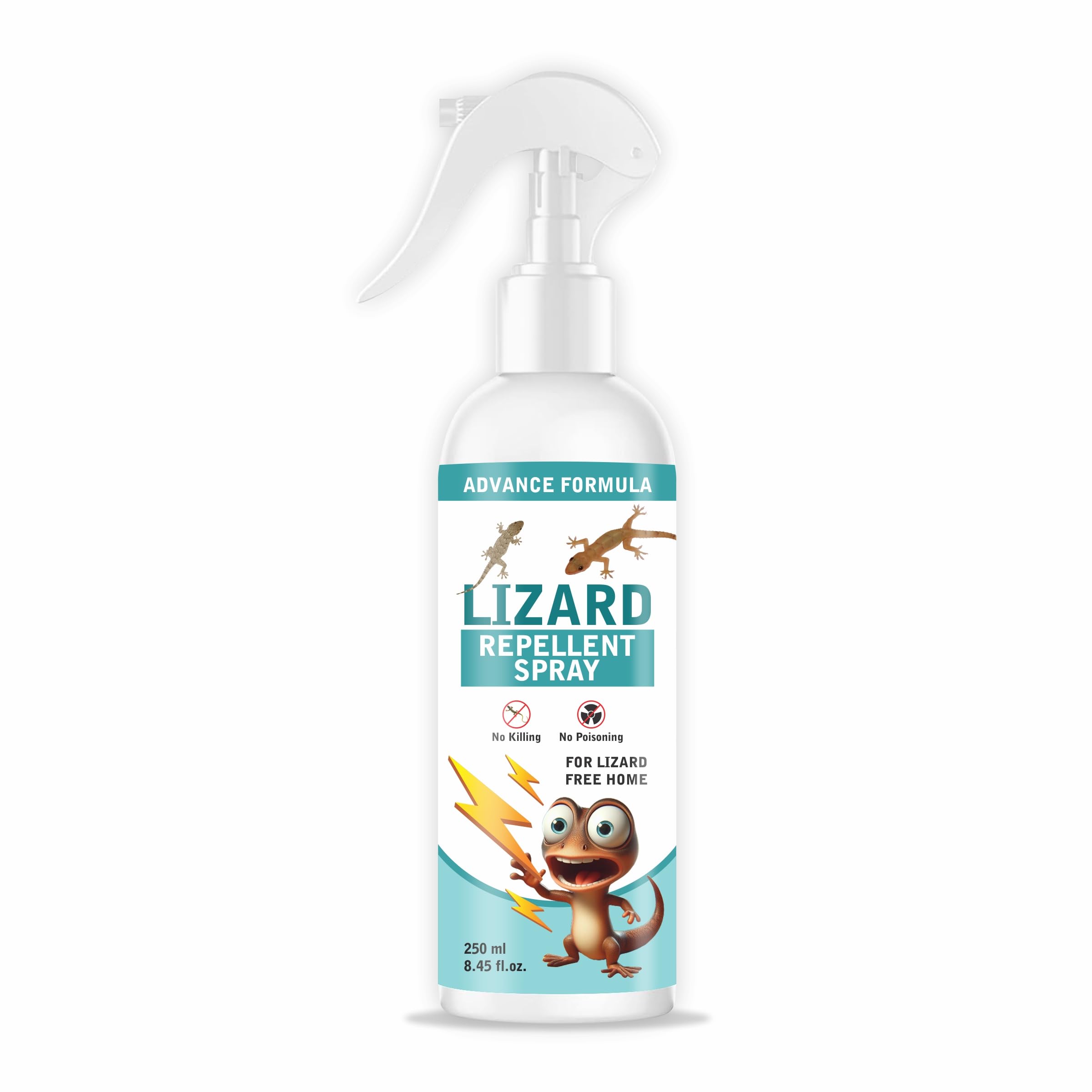 OXILY Natural Lizard Repellent Spray for Home - Plant-Based, Non-Toxic & Chemical-Free Pest Control | Safe for Babies, Pets & Indoor Plants | Effective Home & Garden Protection (250ml) | Use for Doors, Windows & Outdoor Areas