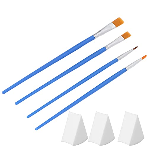 Premium Paint Brushes Set - 12-Piece Artist Brushes with Ergonomic Grip for Oil, Acrylic & Watercolor Painting - Professional Art Supplies for Canvas, Wood & DIY Crafts - Perfect for Beginners & Professional Artists