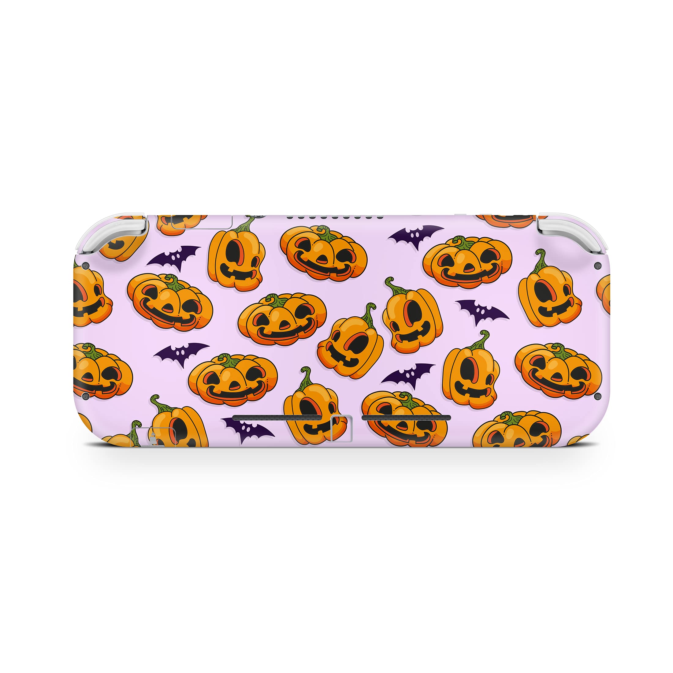 Premium 3M Vinyl Full Wrap Decal Skin for Nintendo Switch Lite - Halloween Pumpkin Design - Durable Protective Cover - Perfect for Gaming, Travel & Holiday Decorations