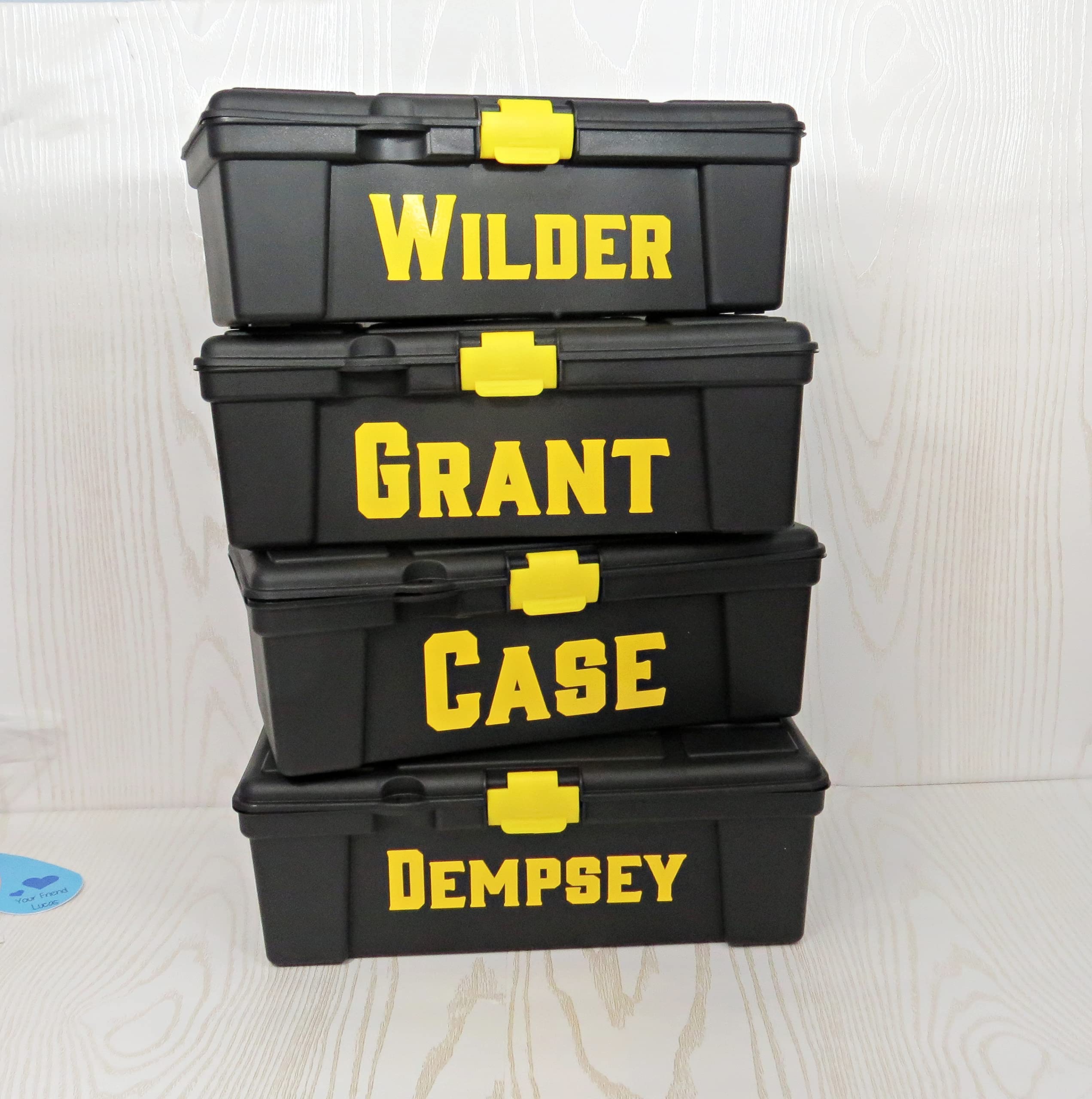 Personalized Mini Tool Box - Custom Engraved Small Tool Box for Kids, DIY Builder Party Favors & Gifts - Perfect for Birthday Parties, Construction Themed Events & DIY Projects