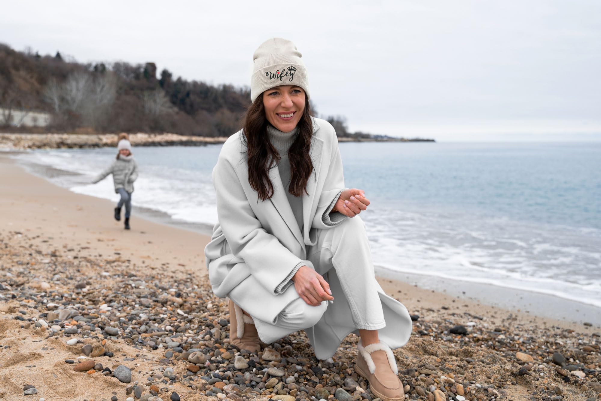 Best Birthday Gifts for Wife - Thoughtful Mother's Day Present - Cozy Wifey Beanie Hat - Perfect for Anniversary, Valentine's Day & Winter Fashion