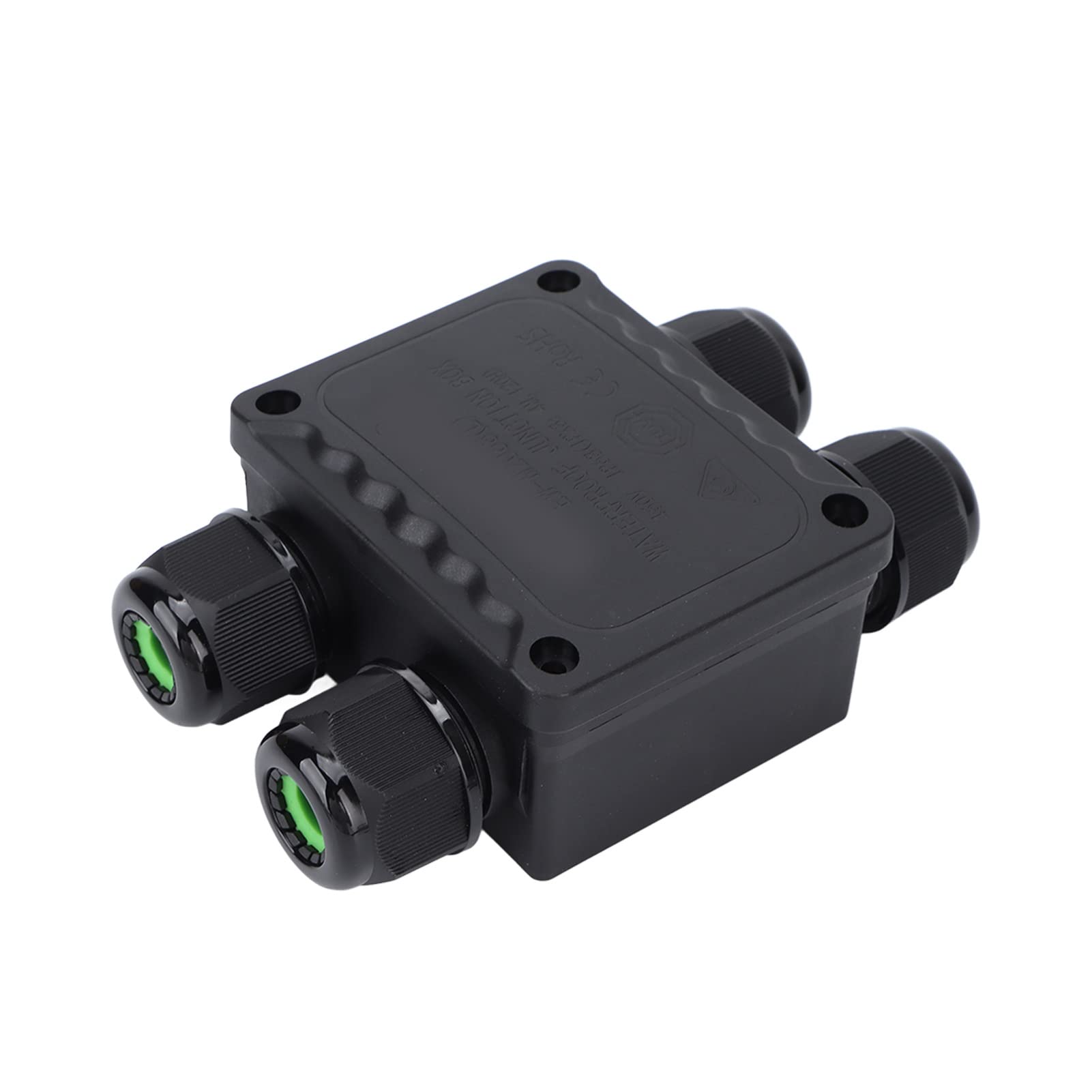 Waterproof Electrical Junction Box - 4 Way Outdoor IP68 Rated, PA66 Silicone Material, Corrosion Resistant for Street Lights, Garden Lights & Buried Lights | Durable Weatherproof Enclosure for Outdoor Lighting & Electrical Connections