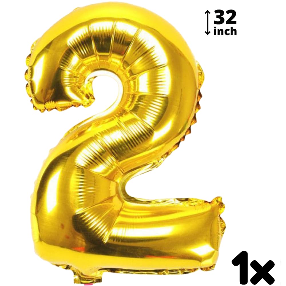 DIWULI Safari Animal Balloons Set - Number 2 Balloon Decorations for Jungle Zoo Wild Theme Birthday Parties (Lion, Giraffe, Tiger, Cow, Zebra) - Perfect for 2nd Birthday Decor, Baby Showers & Safari-Themed Events