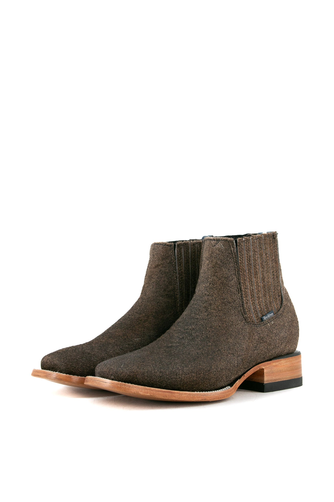 Women's Cowhide Square Toe Ankle Boots - Size 8, Comfortable & Stylish Western Booties for Fall/Winter - Perfect for Casual Outfits, Office Wear & Date Nights