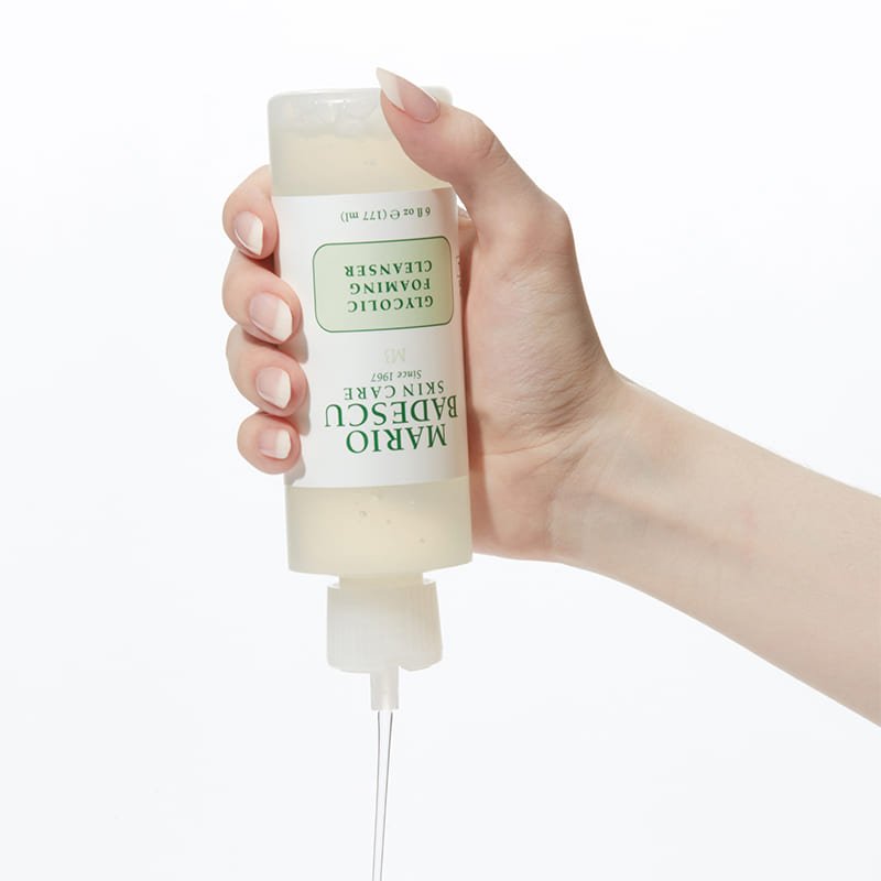 Mario Badescu Glycolic Foaming Cleanser - Exfoliating Face Wash for Acne & Blackheads - Gentle Daily Cleanser for Oily & Combination Skin - Perfect for Morning & Night Skincare Routine