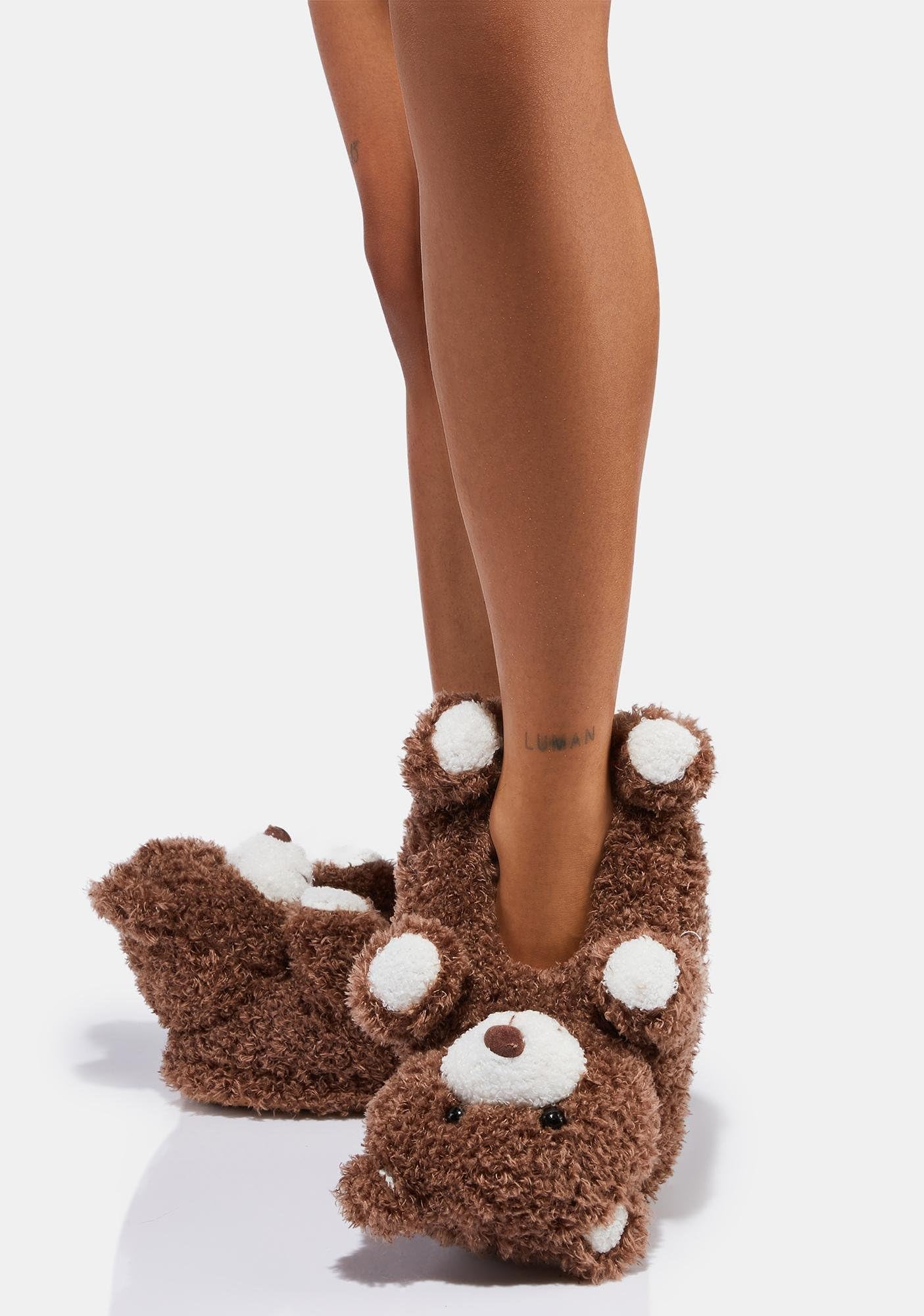 ooohyeah Funny Animal Hug Slippers for Women - Cute Plush Cozy Warm House Slippers with Non-Slip Grippers | Perfect for Indoor Relaxation, Gift Giving & Winter Comfort