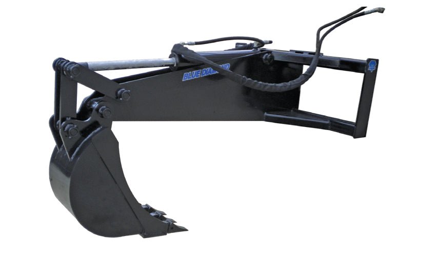 Blue Diamond® Backhoe Attachment for Tractors - Heavy-Duty Digging & Trenching Tool for Construction, Landscaping & Farm Use