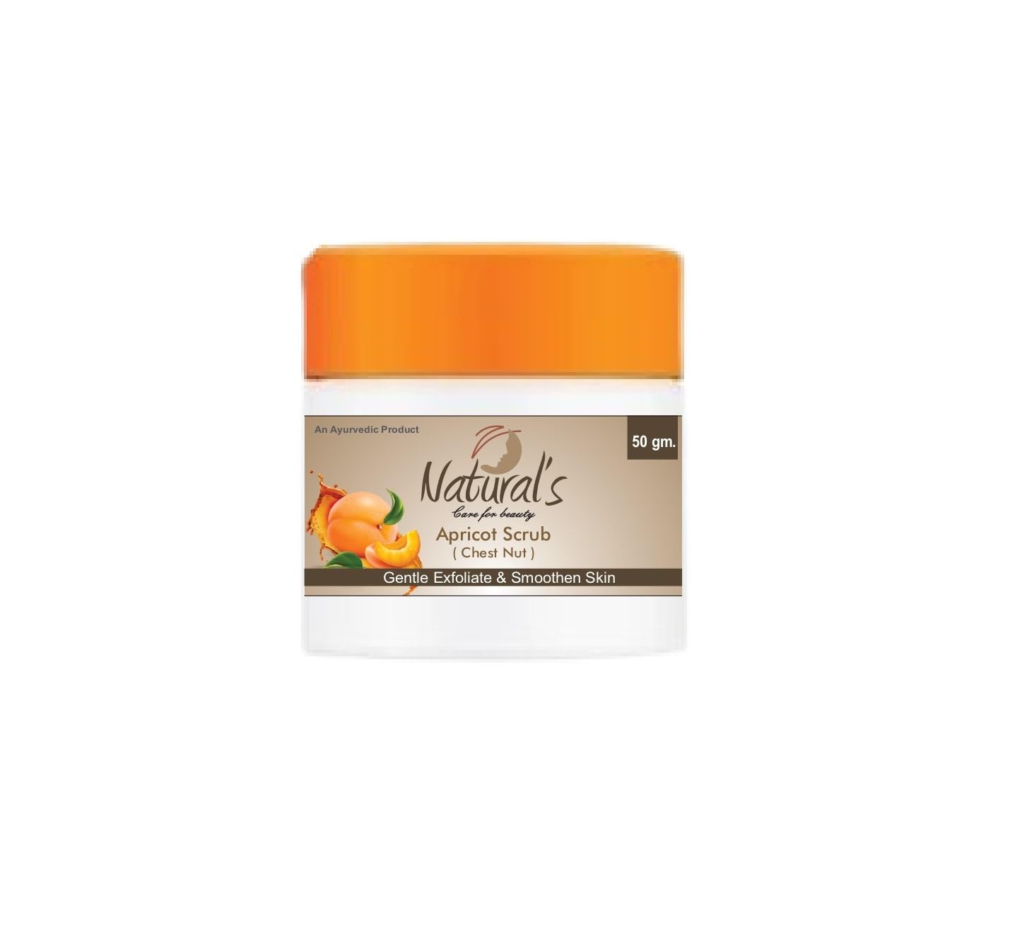 Natural's Care Apricot Scrub for Face & Body - Exfoliating Dead Skin Remover, 50g - Gentle Facial & Body Scrub for Smooth Skin | Perfect for Daily Skincare Routine & Spa Treatment