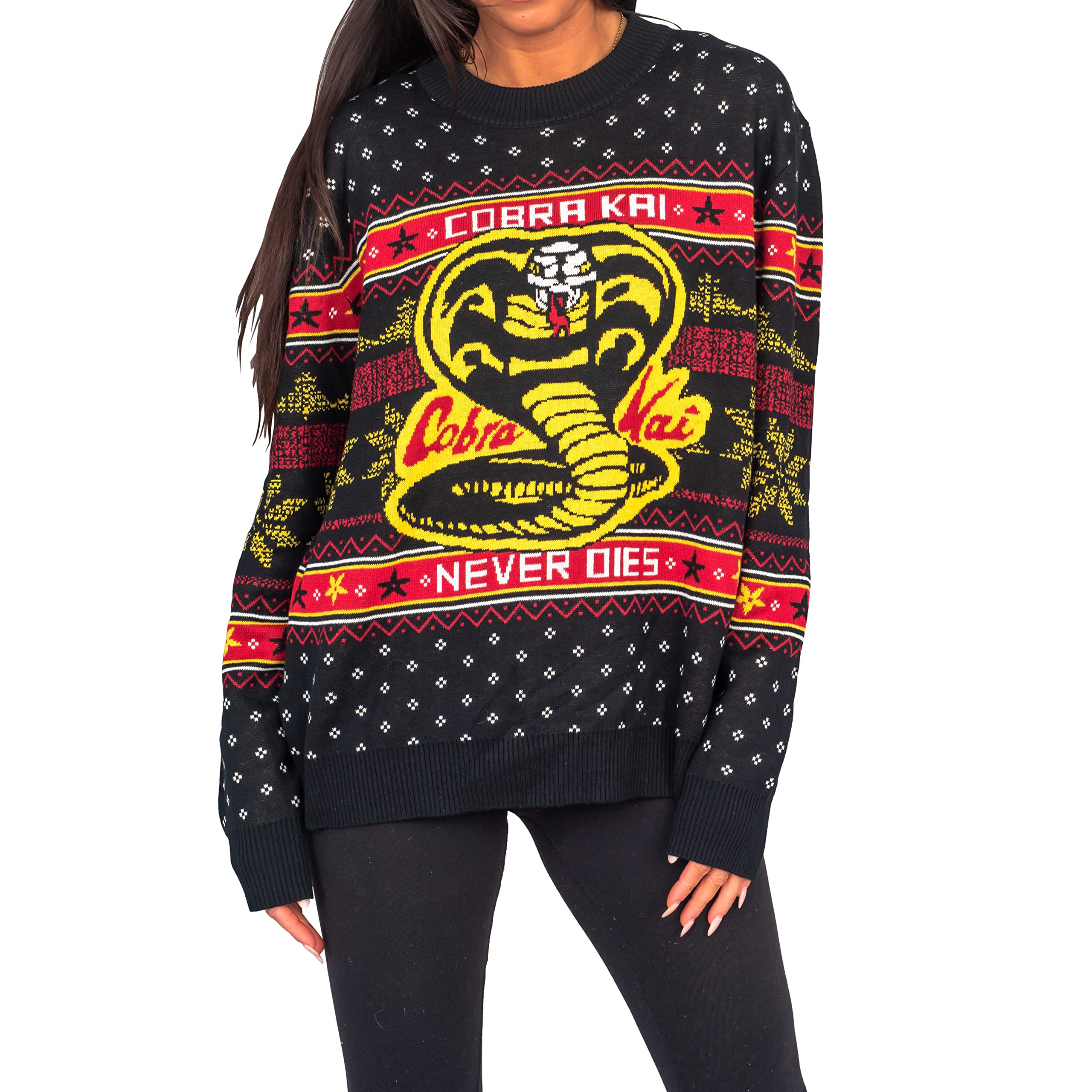 Cobra Kai Ugly Christmas Sweater - The Karate Kid Inspired Holiday Sweatshirt for Fans | Perfect for Christmas Parties & Gifts