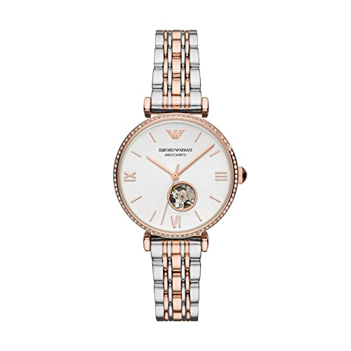 Silver & Rose Open Dial