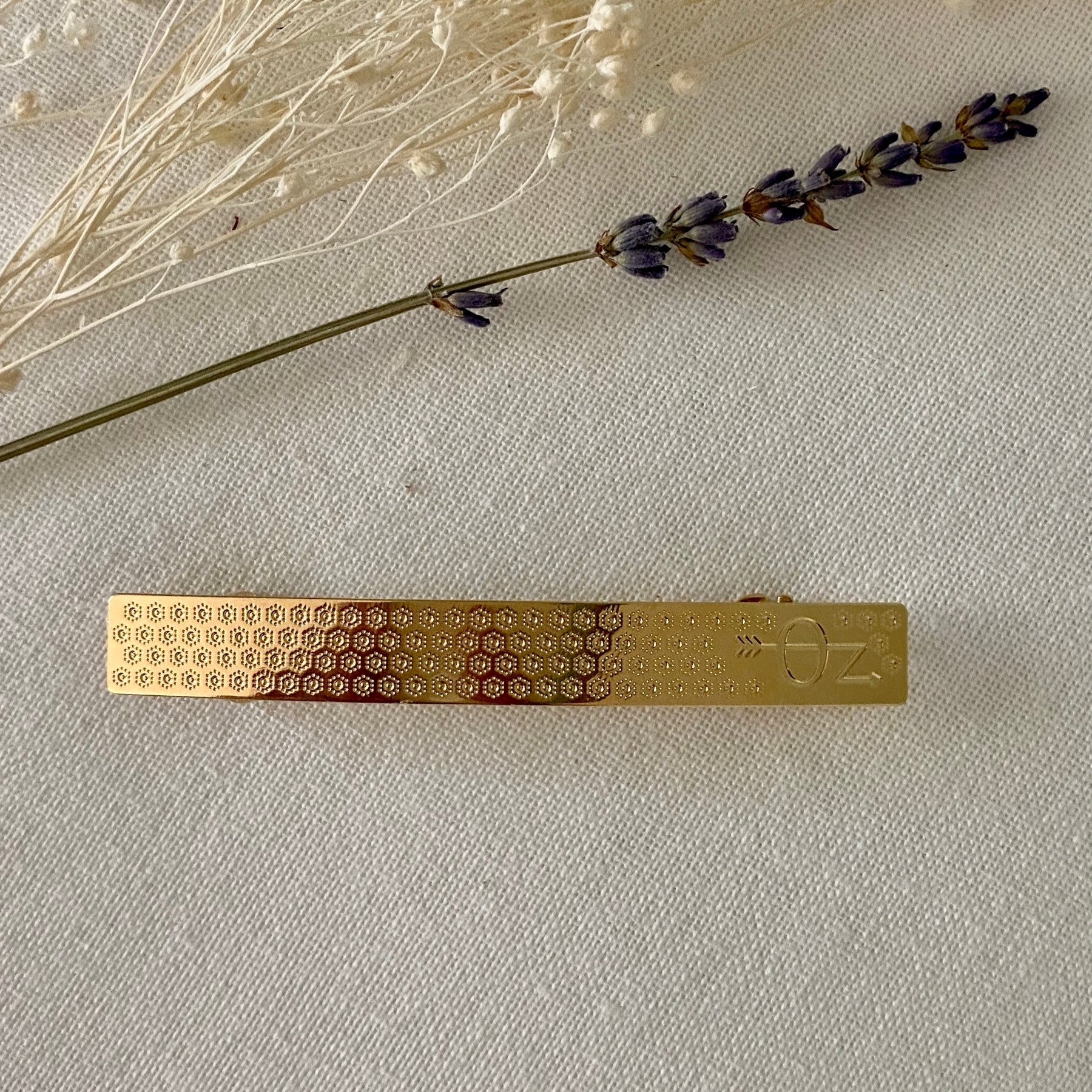 Gold-Tone Barrette Hair Clip with Elegant Decor - Perfect for Weddings, Parties & Everyday Hairstyles