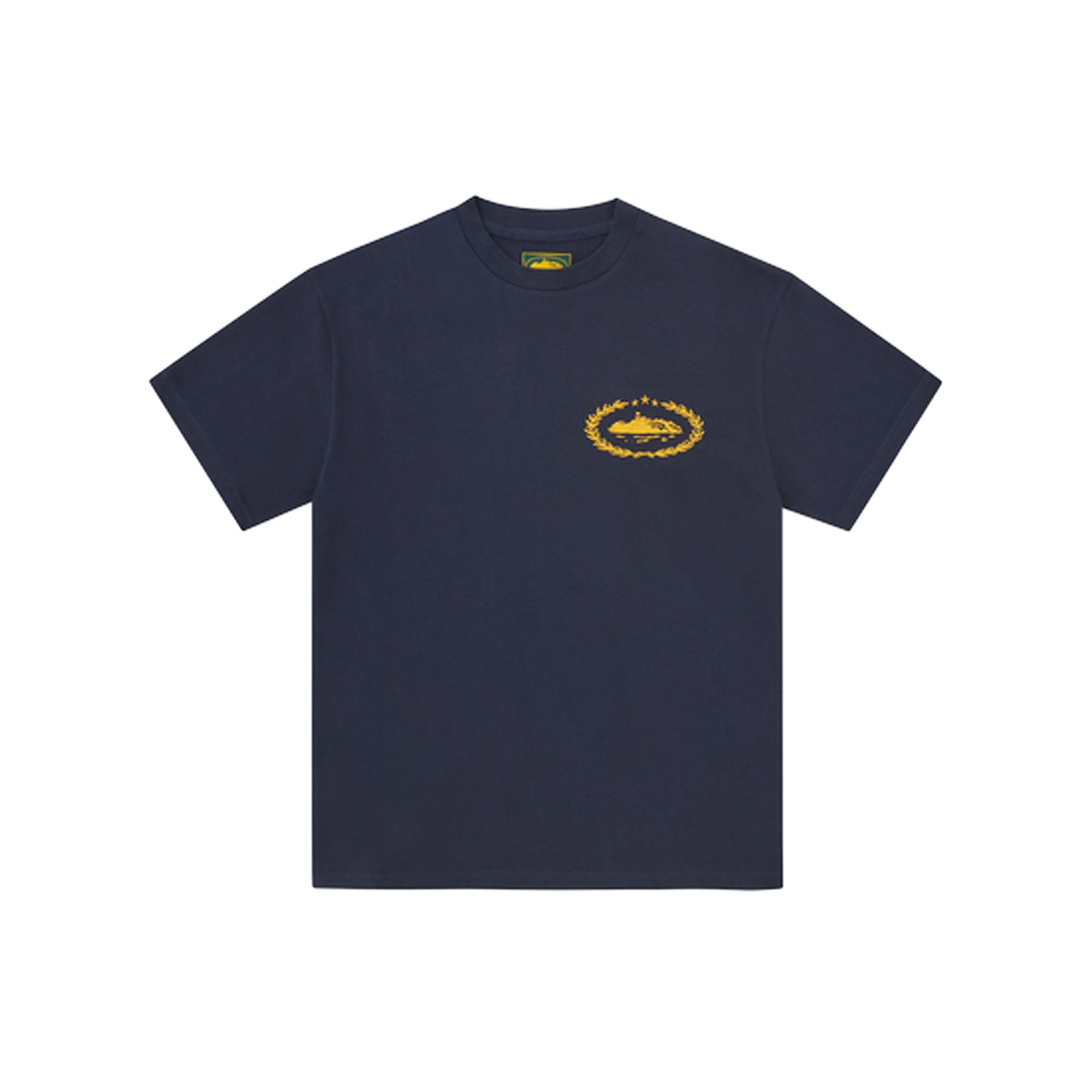 Corteiz Royale Heavyweight T-Shirt for Men - Navy Blue Cotton Tee (2024) | Streetwear Fashion, Casual Wear & Urban Style
