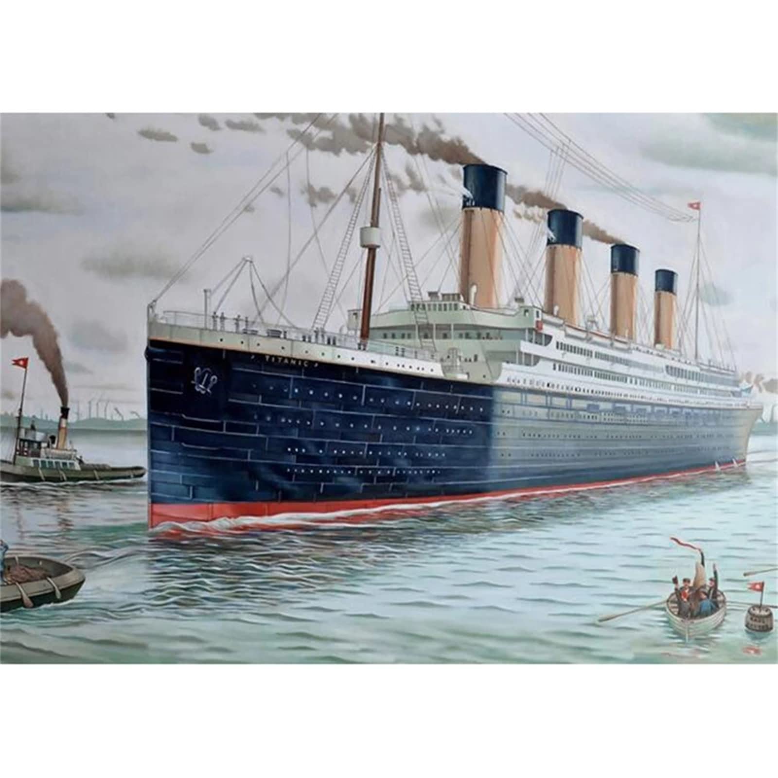 5D Diamond Painting Ship Kit for Adults - Round Full Drill Diamond Art for Beginners, 32x48inch (80x120cm) Wall Decor - Perfect for Home Decoration, DIY Craft Projects & Thoughtful Gifts