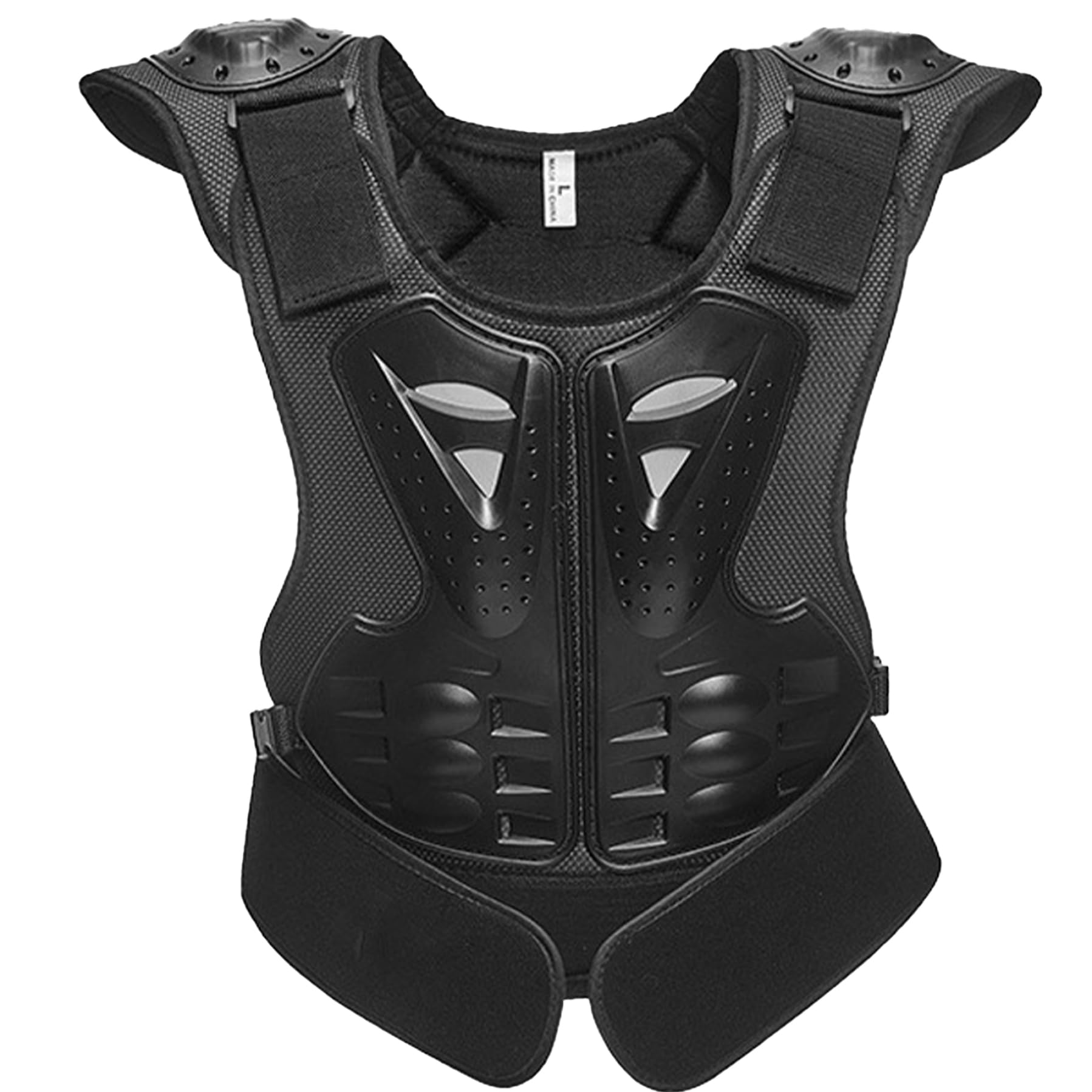 **Kids Motorcycle Chest Protector Vest - Adjustable Dirt Bike Body Armor for Ages 8-12 | 3D Anti-Fall Safety Gear with Reflective Strips | Ideal for Cycling, Skiing, Skateboarding & Outdoor Sports**