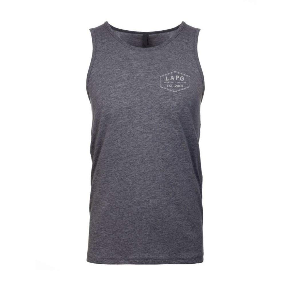 LA Police Gear Grenade & Gun Flag Men's Tank Top - Patriotic Sleeveless Shirt for Men - Military Style Workout & Casual Wear - Perfect for Gym, Outdoor Activities & Veteran Apparel