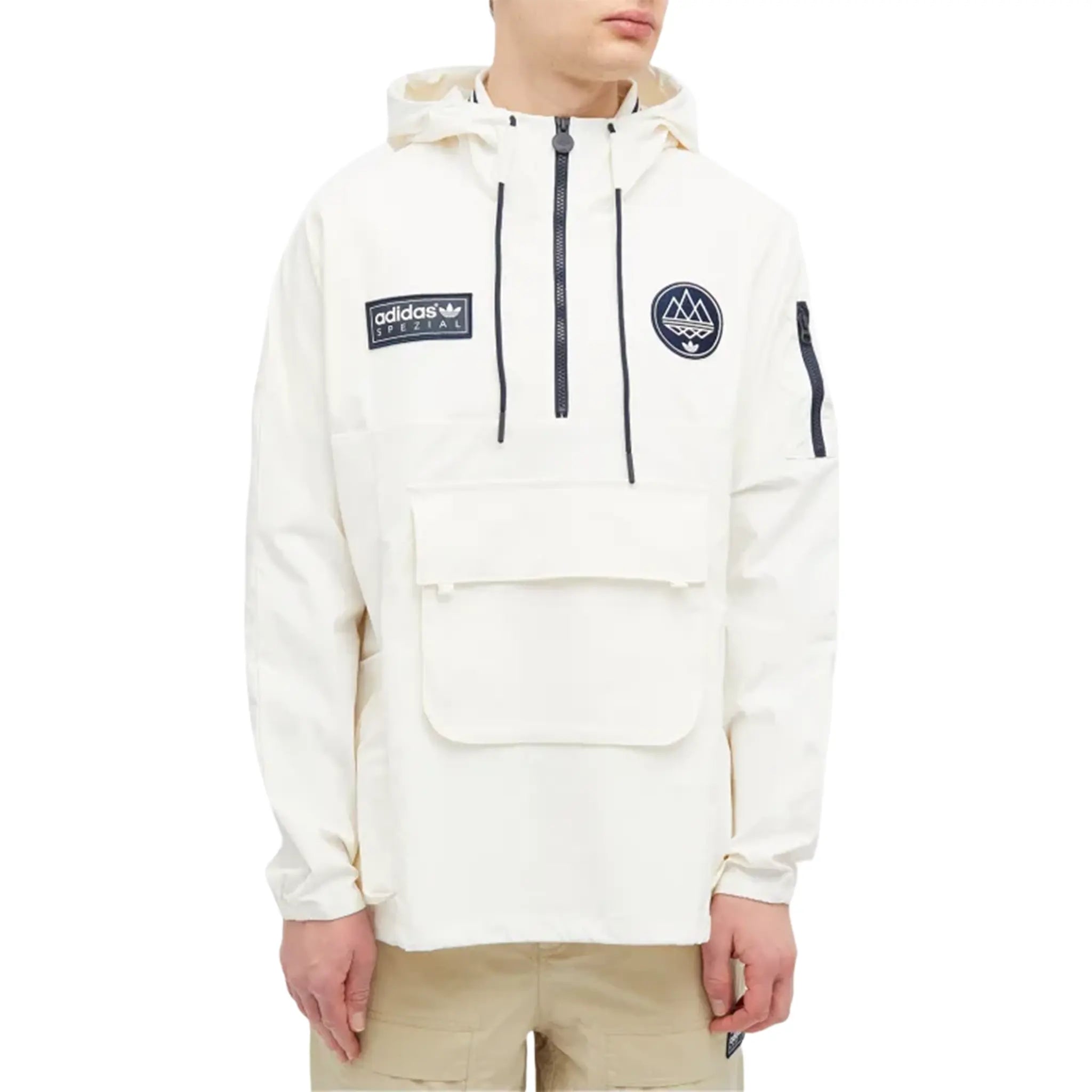 Adidas Spezial Todmorden Smock Jacket - Chalk White | Men's Lightweight Windbreaker for Outdoor & Casual Wear