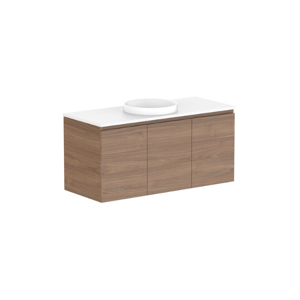ADP Glacier Lite All Door Twin Vanity with Solid Surface Top - Modern Bathroom Vanity Set for Double Sink, Durable Solid Surface Countertop, Perfect for Master Bathroom or Guest Bath Remodel
