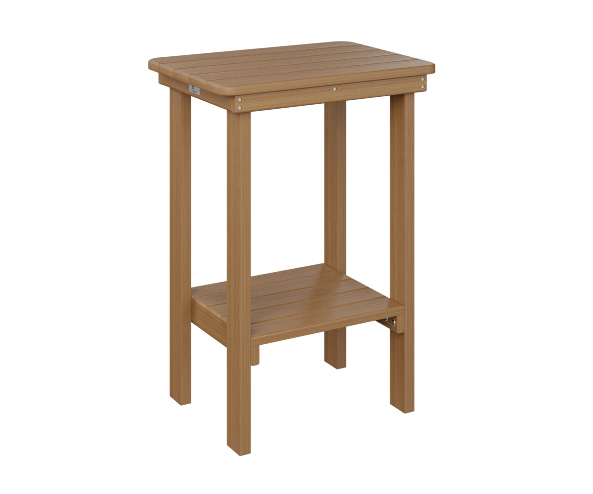 Berlin Gardens Rectangle End Table - Counter Height Bar Table for Patio, Deck, and Outdoor Living Spaces