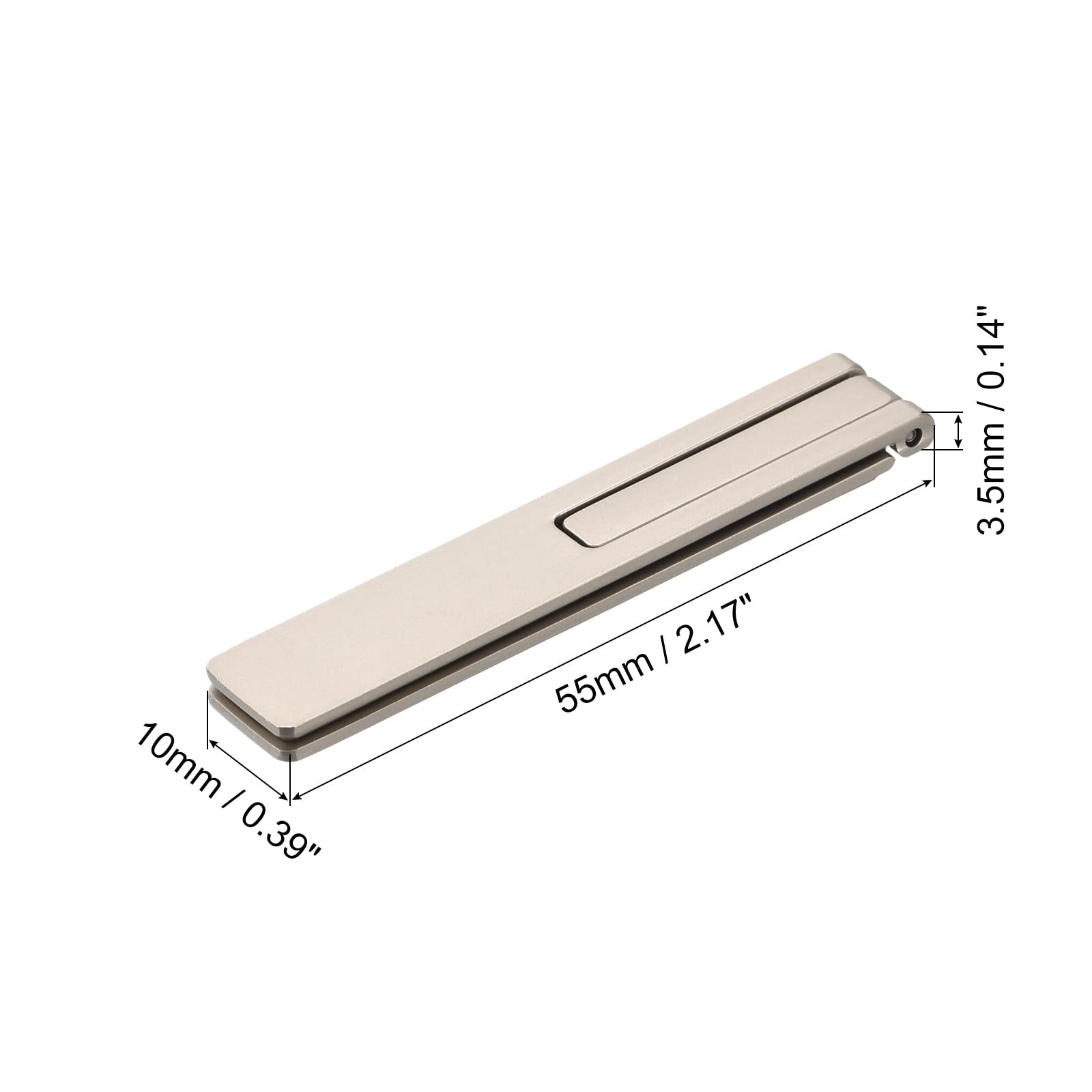 uxcell Magnetic Foldable Phone Stand - Adjustable Horizontal & Vertical Desk Stand for Most Phones, Cases & Tablets (Silver Tone) | Perfect for Office, Home & Travel Use