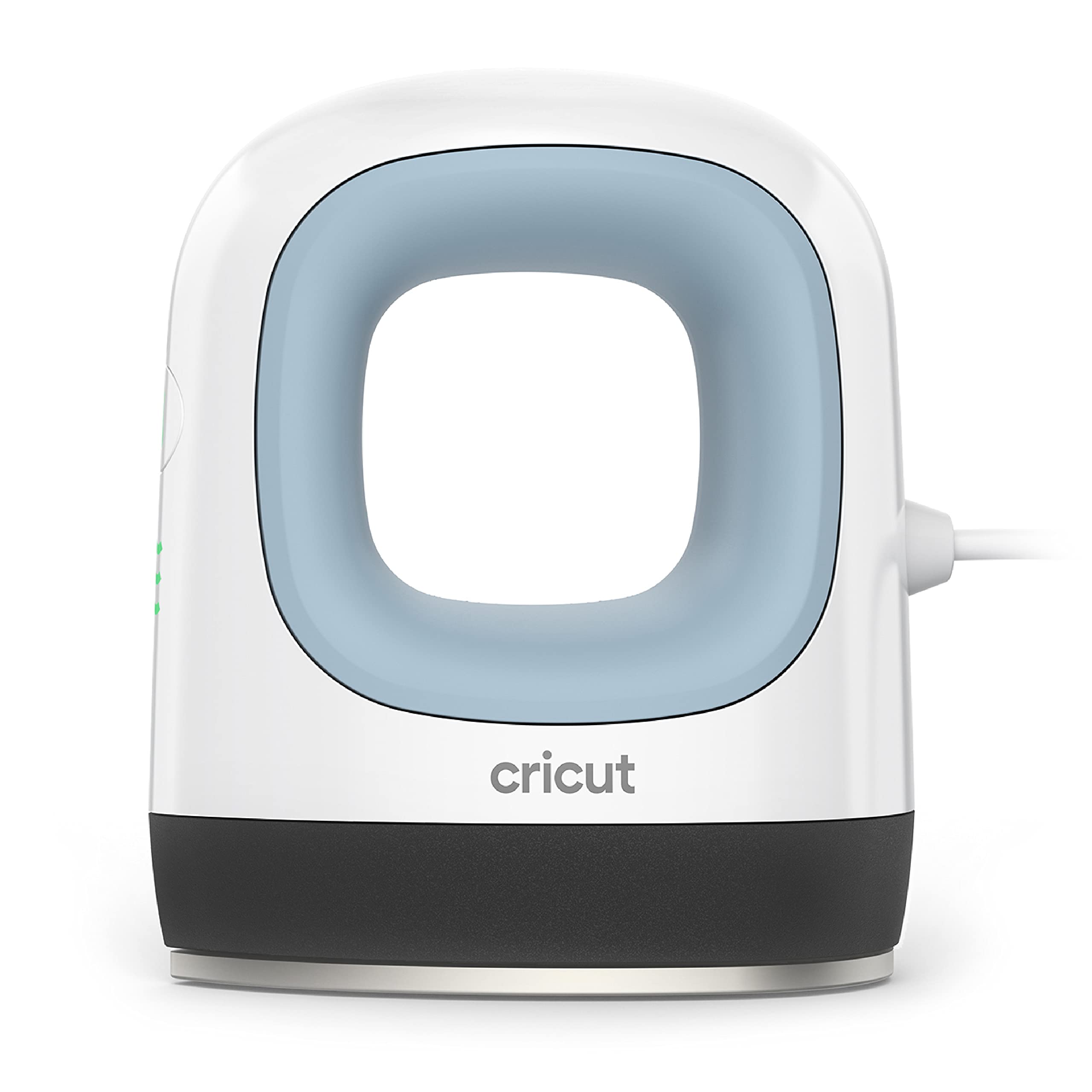 Cricut EasyPress Mini Heat Press Machine for Small Objects - 3 Heat Settings, Precision Tip, Ceramic Coated Plate for Shoes, Hats, Stuffed Animals | Compact & Lightweight Design in Zen Blue | Perfect for DIY Crafts, T-Shirt Printing & Home Projects