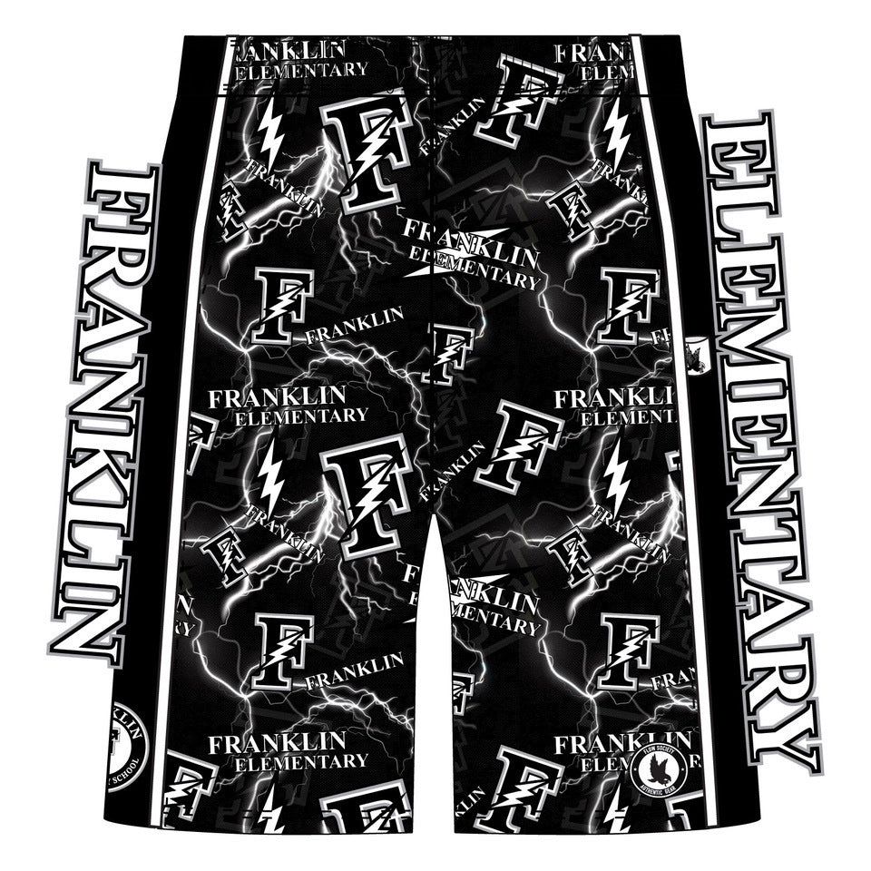 Franklin Elementary School Shorts for Boys & Men - 2 Color Options - Comfortable School Uniform Shorts for Kids & Adults - Perfect for School, Gym & Casual Wear