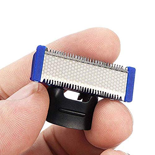 INVODA 2PCS Replacement Razor Heads for Micro Touch Solo Trimmer - Includes 1 Shaver & EVA Storage Case - Perfect for Travel, Grooming, and Personal Care