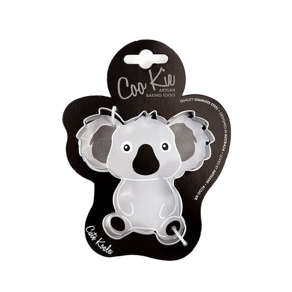 Koala-Shaped Cookie Cutter Set - Stainless Steel Baking Tools for DIY Cookies, Cakes, Cupcakes - Perfect for Kids' Parties, Animal-Themed Events & Holiday Baking