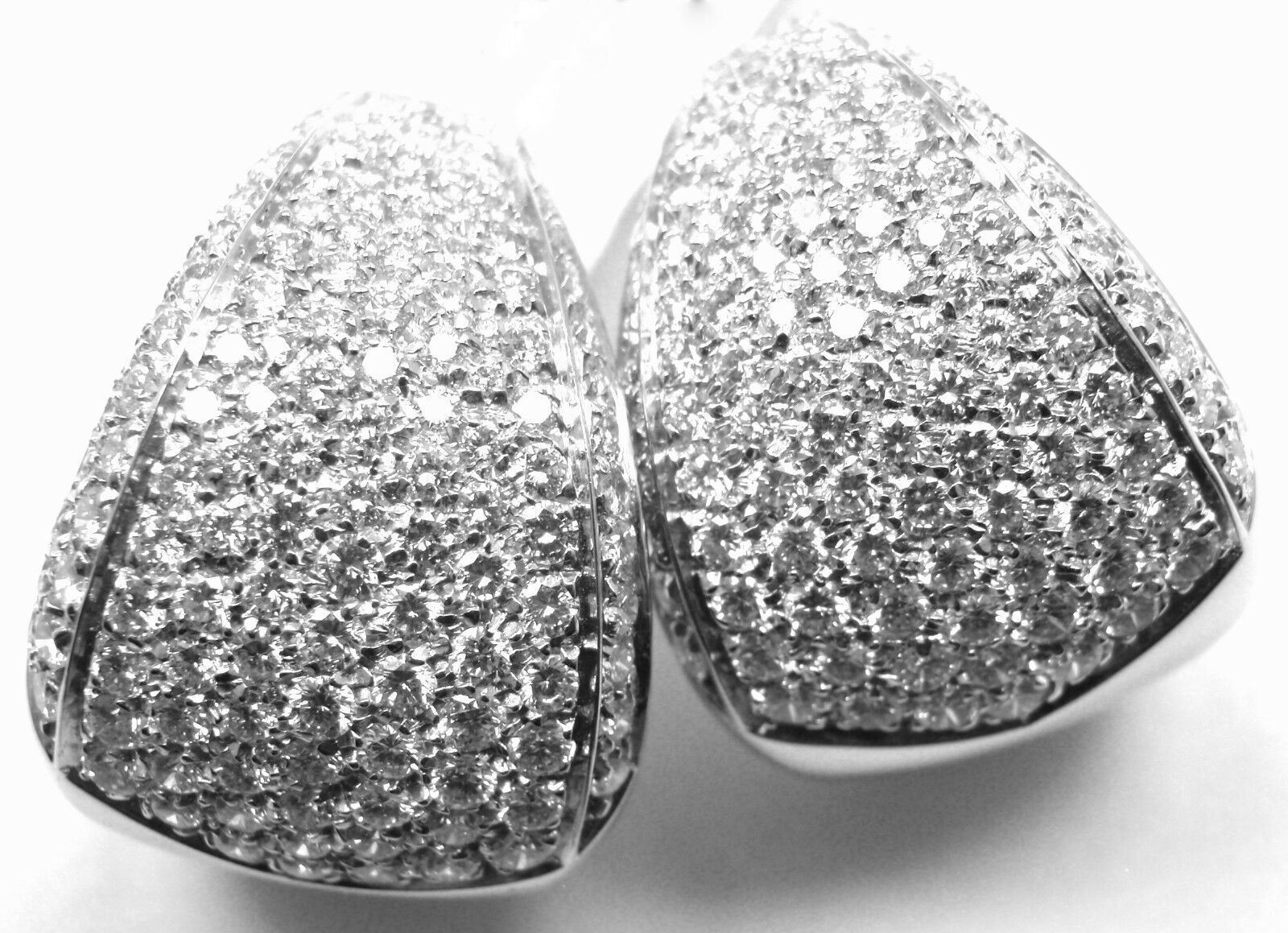 Authentic Damiani Da Definire 18k White Gold 3.09ct Diamond Earrings - Luxury Women's Jewelry for Weddings, Anniversaries & Special Occasions