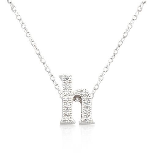 14K Gold Micro Pave Initial 