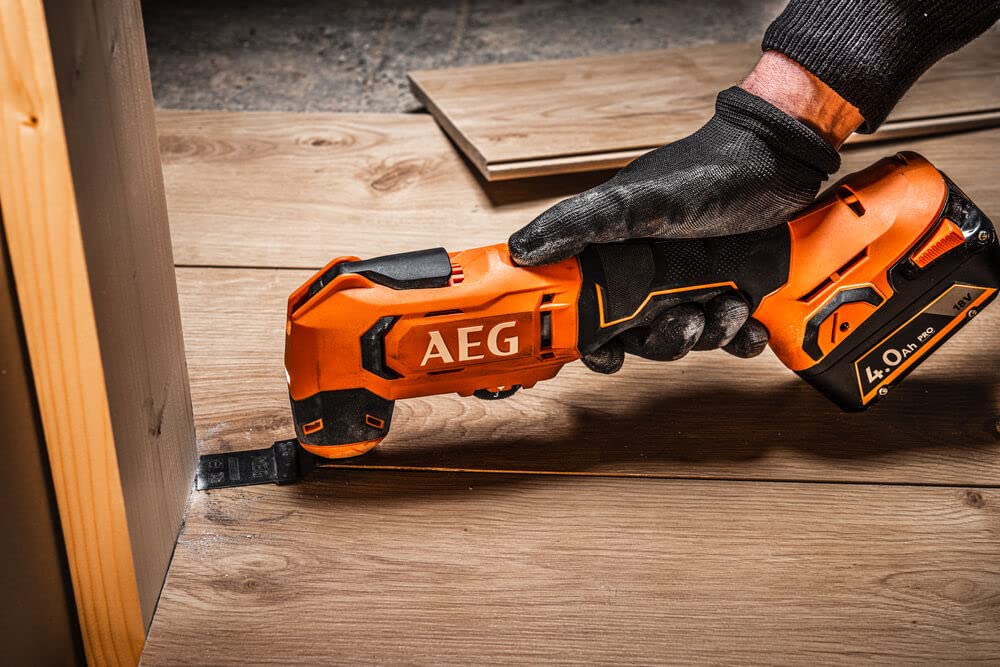 AEG Cordless Multi-Tool - 6-Speed Variable, SoftGrip Handle, Pro18V Battery - Cutting, Sanding, Polishing, Sawing, Milling, Scraping - Perfect for DIY Projects, Home Renovation & Woodworking