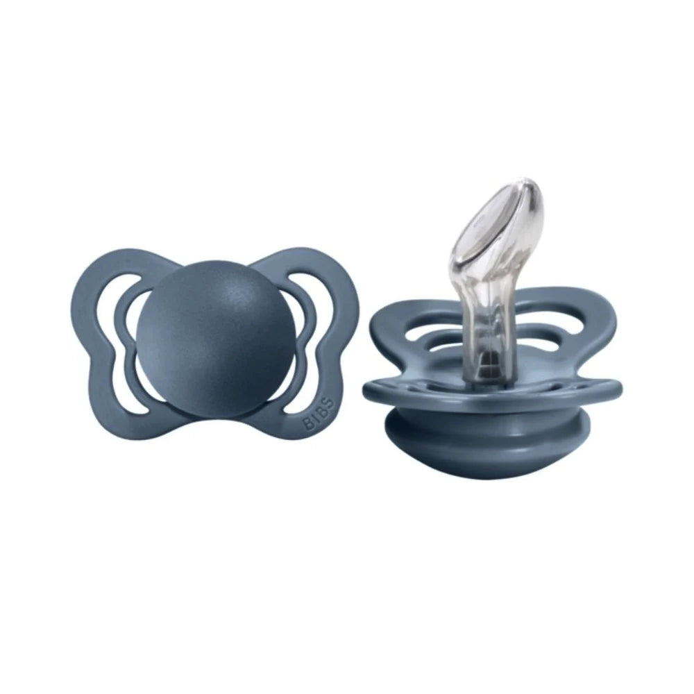 Orthodontic Silicone Pacifier for Babies - 2 Pack (Petrol Blue) - Soft & Safe for Newborns & Infants - Perfect for Feeding, Soothing & Teething Relief