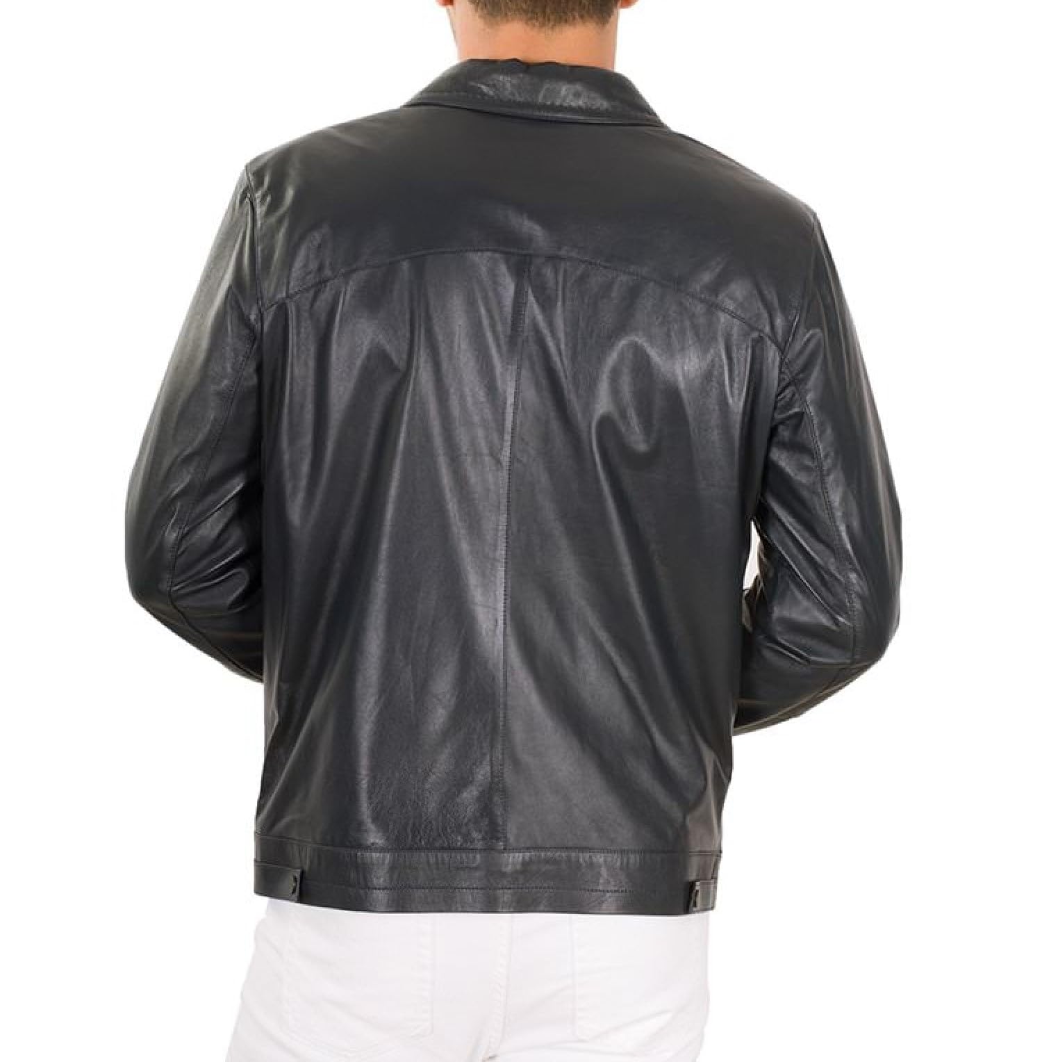 Premium Men's Black Lambskin Leather Biker Jacket - Stylish Motorcycle Jacket for Men | Perfect for Riding, Casual Wear & Outdoor Adventures