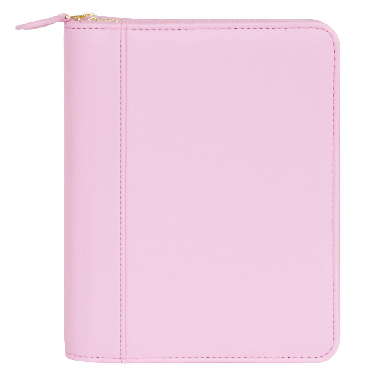FranklinCovey Thalia Simulated Leather Zipper Binder Compact Size - Water Lily Color | Professional Organizer for Business Meetings, School & Office Supplies | Durable Vegan Leather Portfolio for Documents