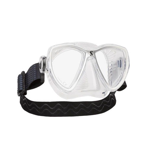 Scubapro Synergy Mini White/Silver Scuba Diving Mask - Comfortable Snorkeling Gear for Men & Women - Perfect for Ocean, Pool & Freediving Adventures