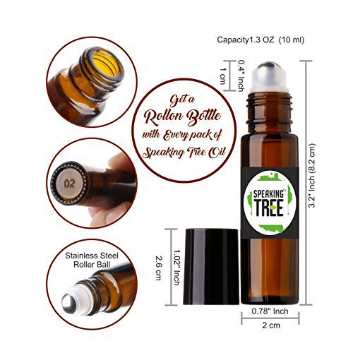 Premium 10ml Empty Refillable Roll-On Glass Bottles for Essential Oils, DIY Perfumes & Cosmetics - Set of 3 with Black Cap | Perfect for Aromatherapy, Travel & Gift Sets