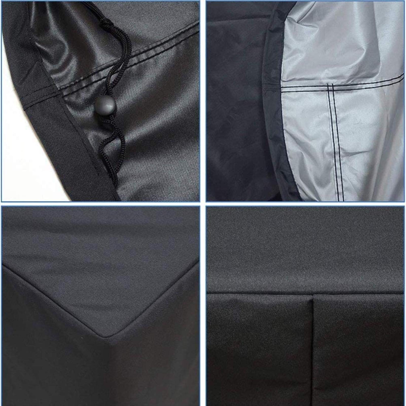 **242×162×100CM Waterproof Garden Furniture Covers – Heavy Duty Oxford Fabric Patio Table & Chairs Set Cover – Breathable, UV Resistant, All-Weather Protection (Black) – Perfect for Outdoor, Backyard, Deck, and Poolside Use**