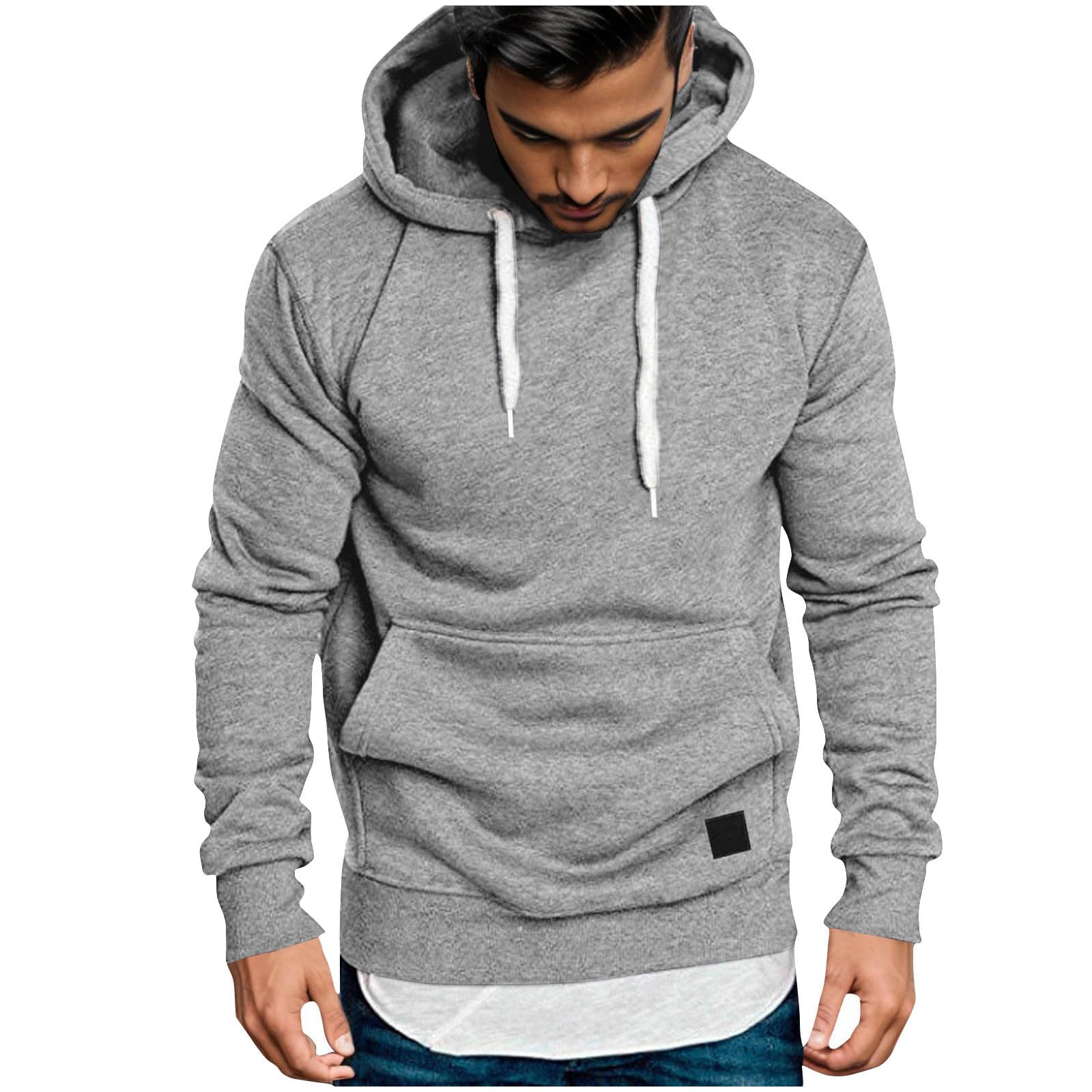 Men's Fashion Hoodies & Sweatshirts - Long Sleeve Pullover Sweater with Pocket for Fall Winter | Casual Streetwear, Gym, Outdoor Activities