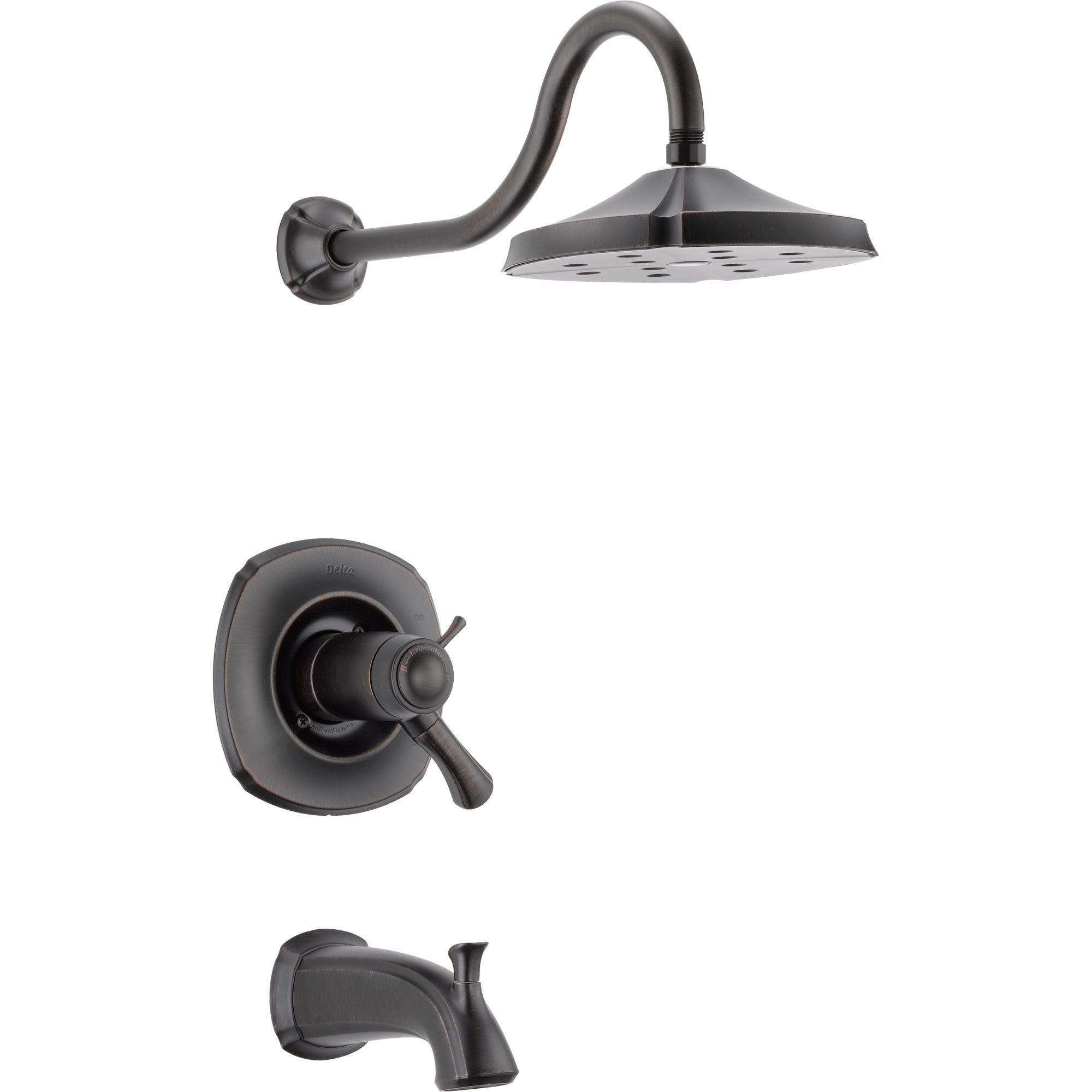 Delta Addison 1-Handle Venetian Bronze Thermostatic Tub and Shower Trim Kit 476443 - Perfect for Bathroom Remodeling and Luxury Spa Experience